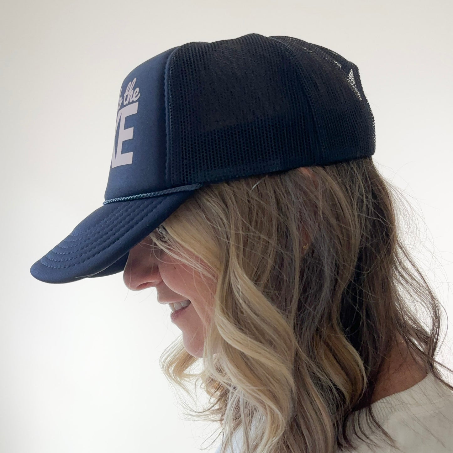 Take Me To The Lake High Profile Trucker Hat