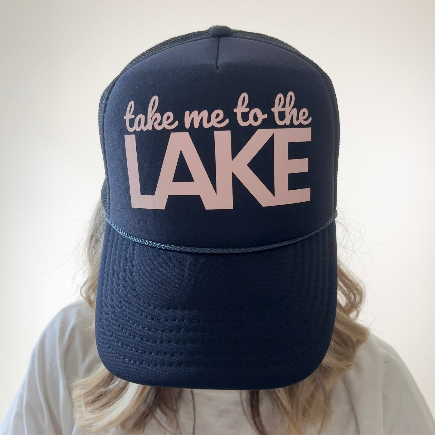Take Me To The Lake High Profile Trucker Hat