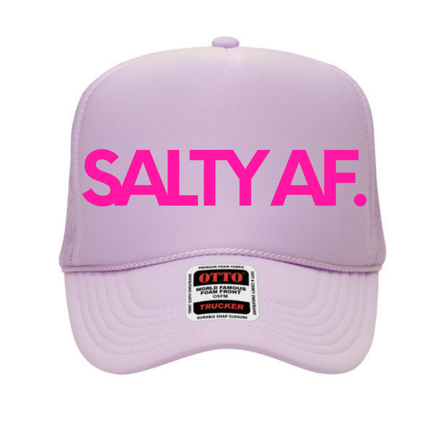 Salty AF High Profile Trucker Hat