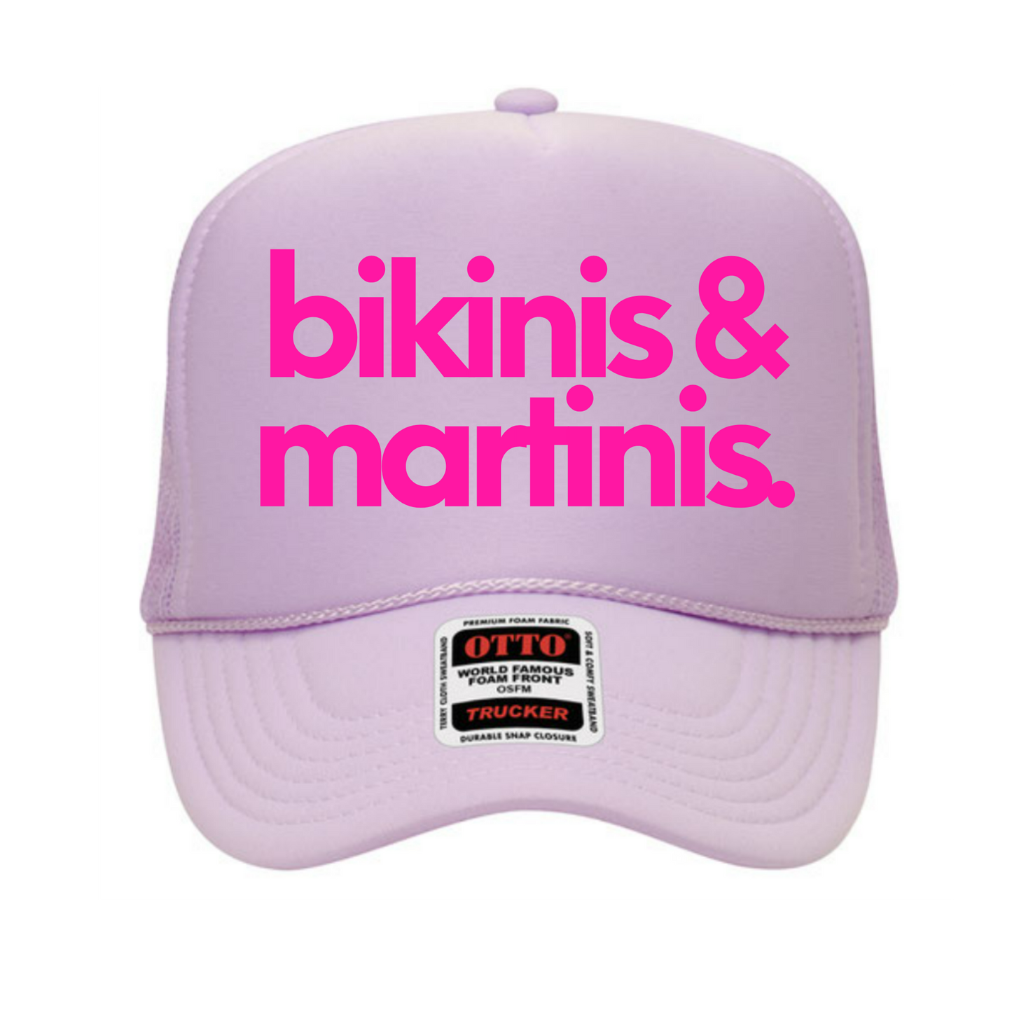 Bikinis & Martinis Mid Profile Trucker Hat