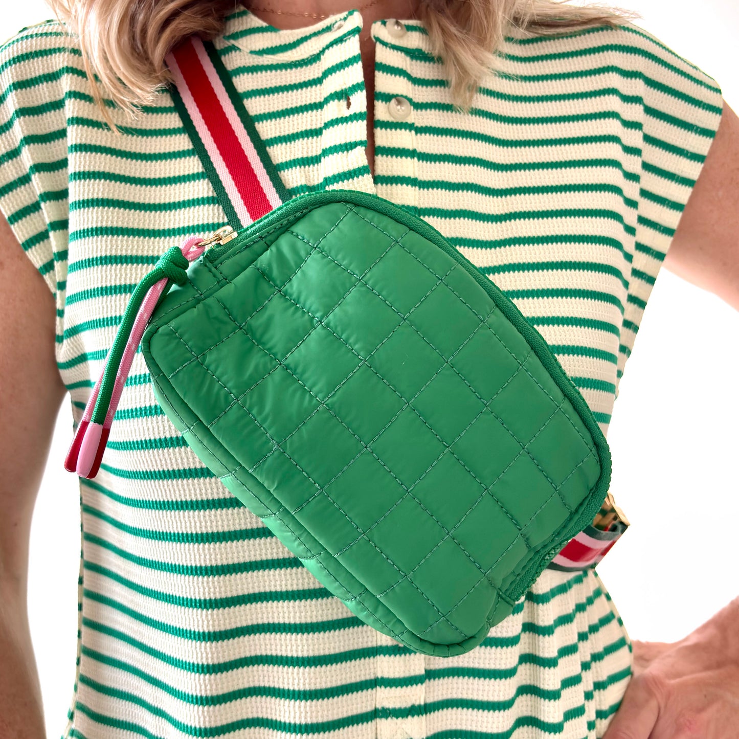 Quilted Puffer Belt Bag