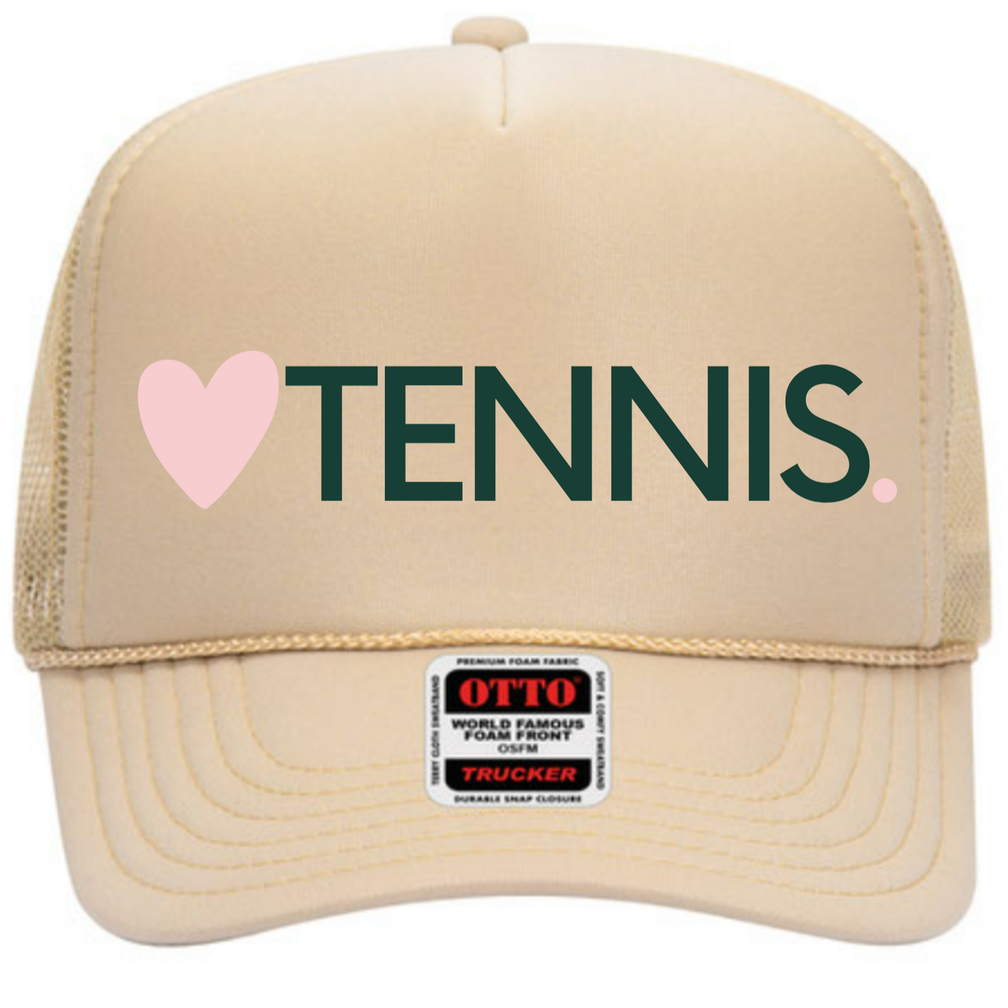 Heart TENNIS Trucker Hat