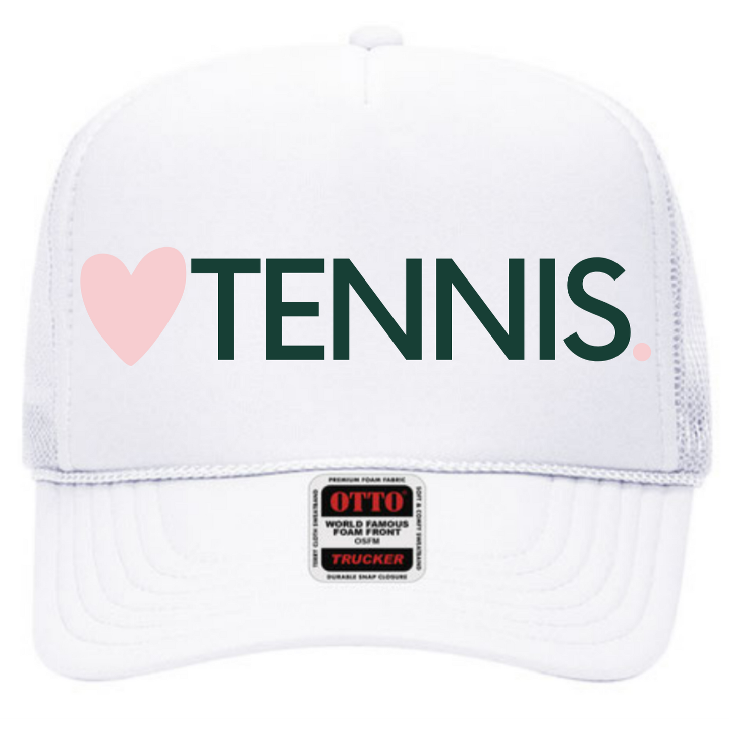 Heart TENNIS Trucker Hat