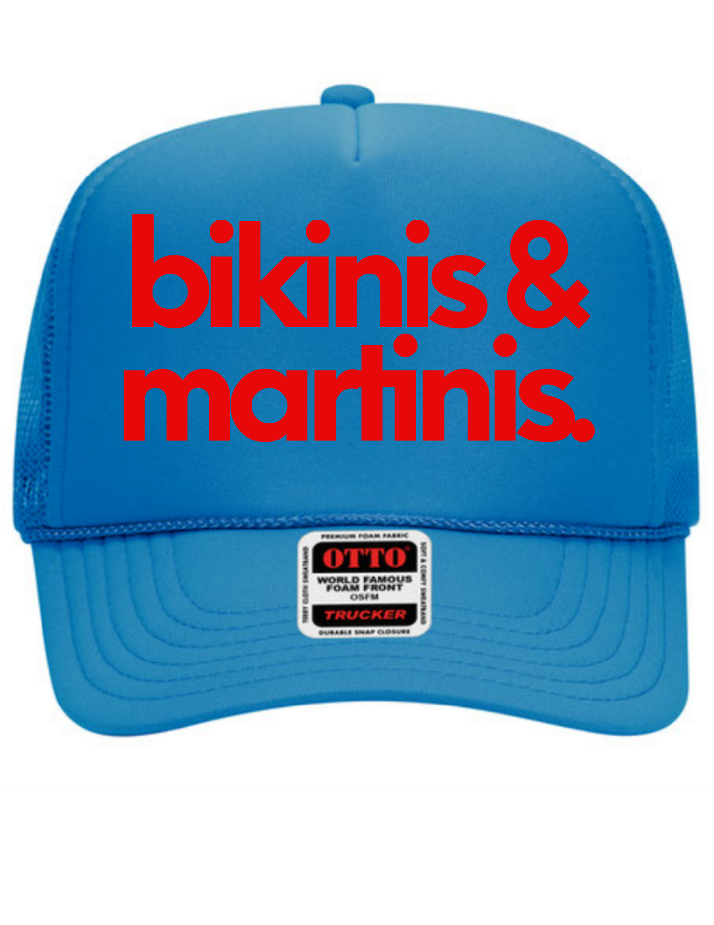 Bikinis & Martinis Mid Profile Trucker Hat