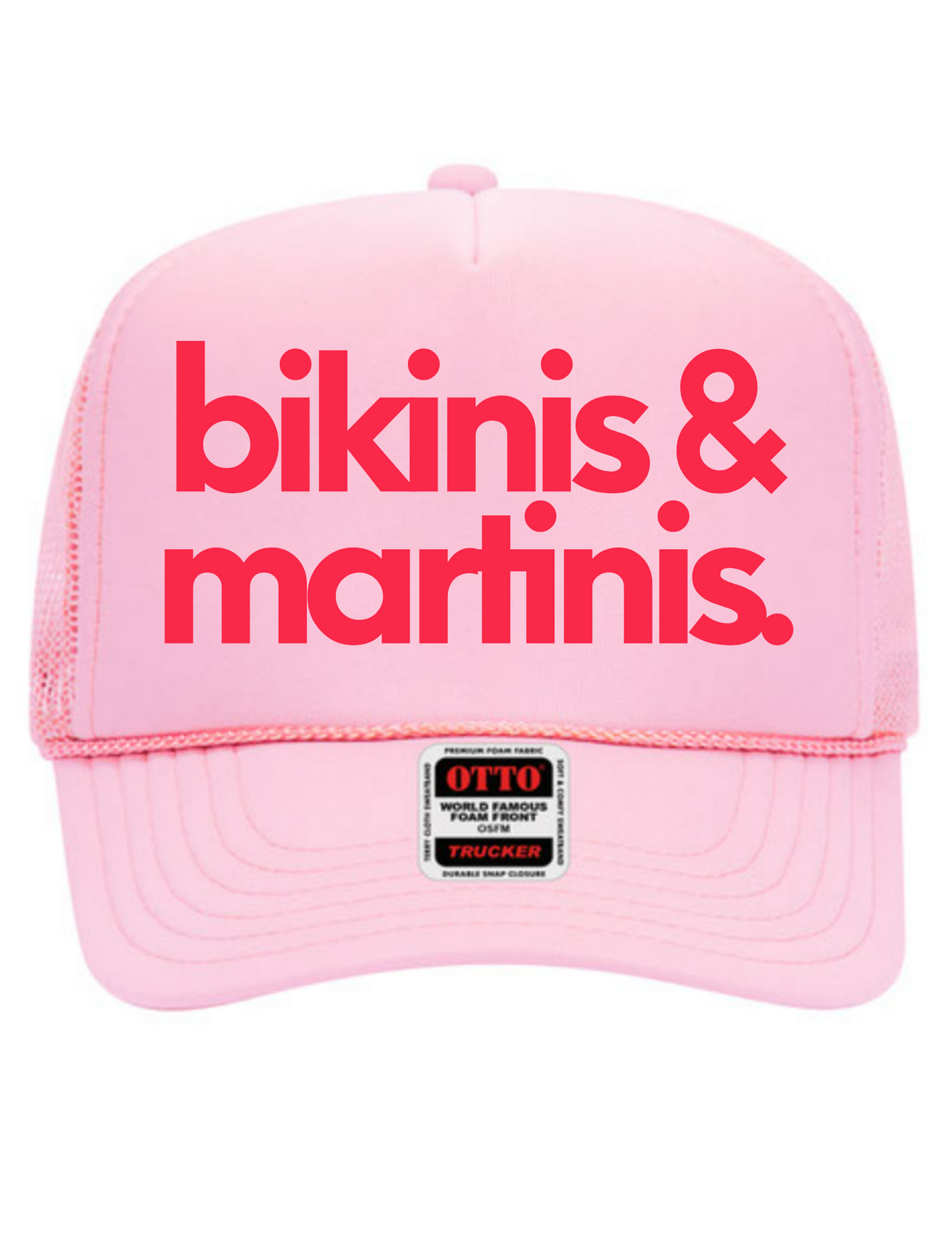 Bikinis & Martinis Mid Profile Trucker Hat