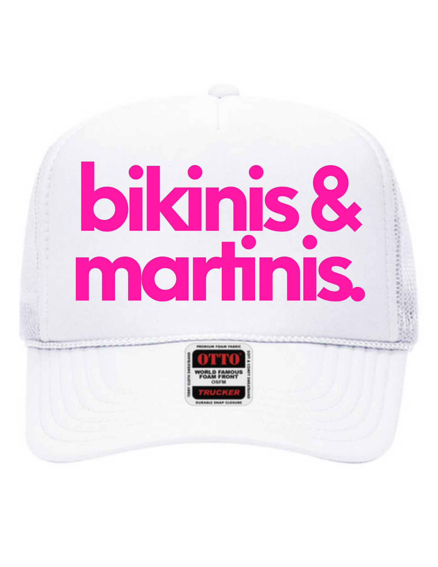 Bikinis & Martinis Mid Profile Trucker Hat