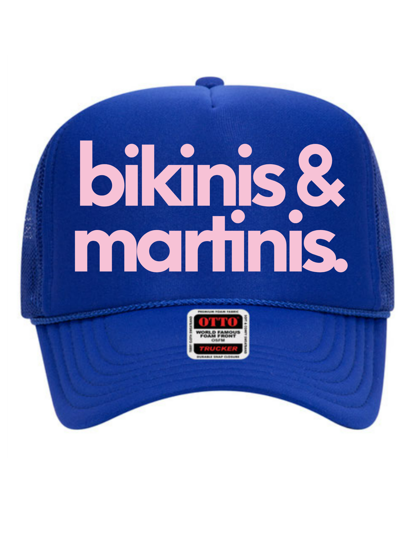Bikinis & Martinis Mid Profile Trucker Hat