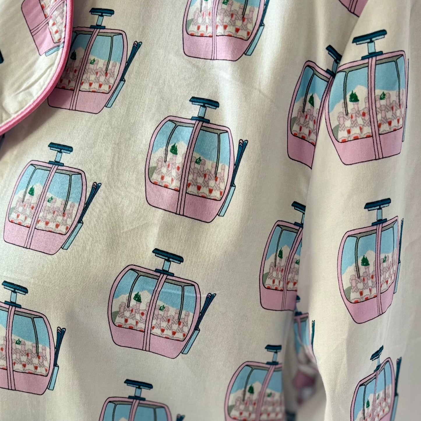 SALE Ski Gondola Pajama Nightshirt