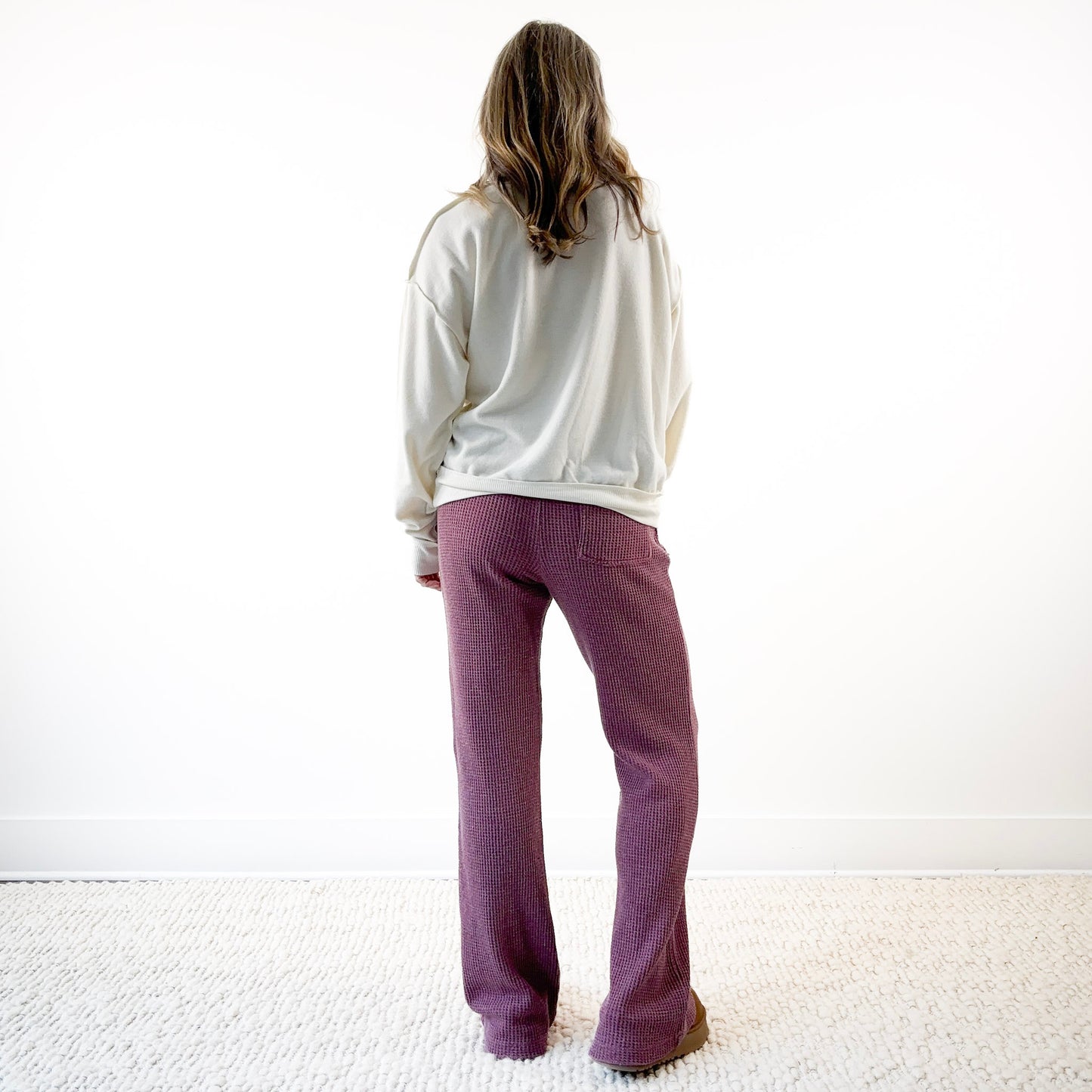 SALE Thermal Flare Leg Elastic Waist Lounge Pant