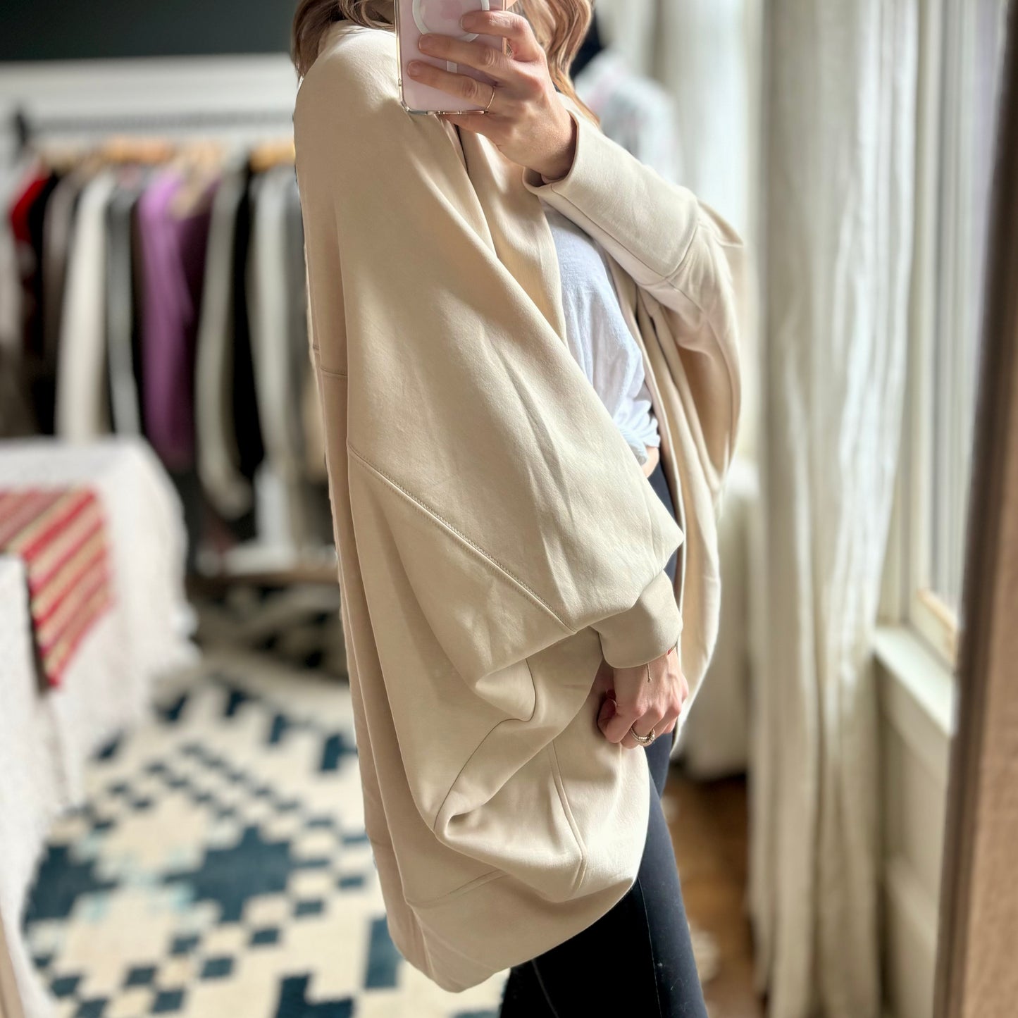 Butter Soft Tan Cocoon Long Cardigan