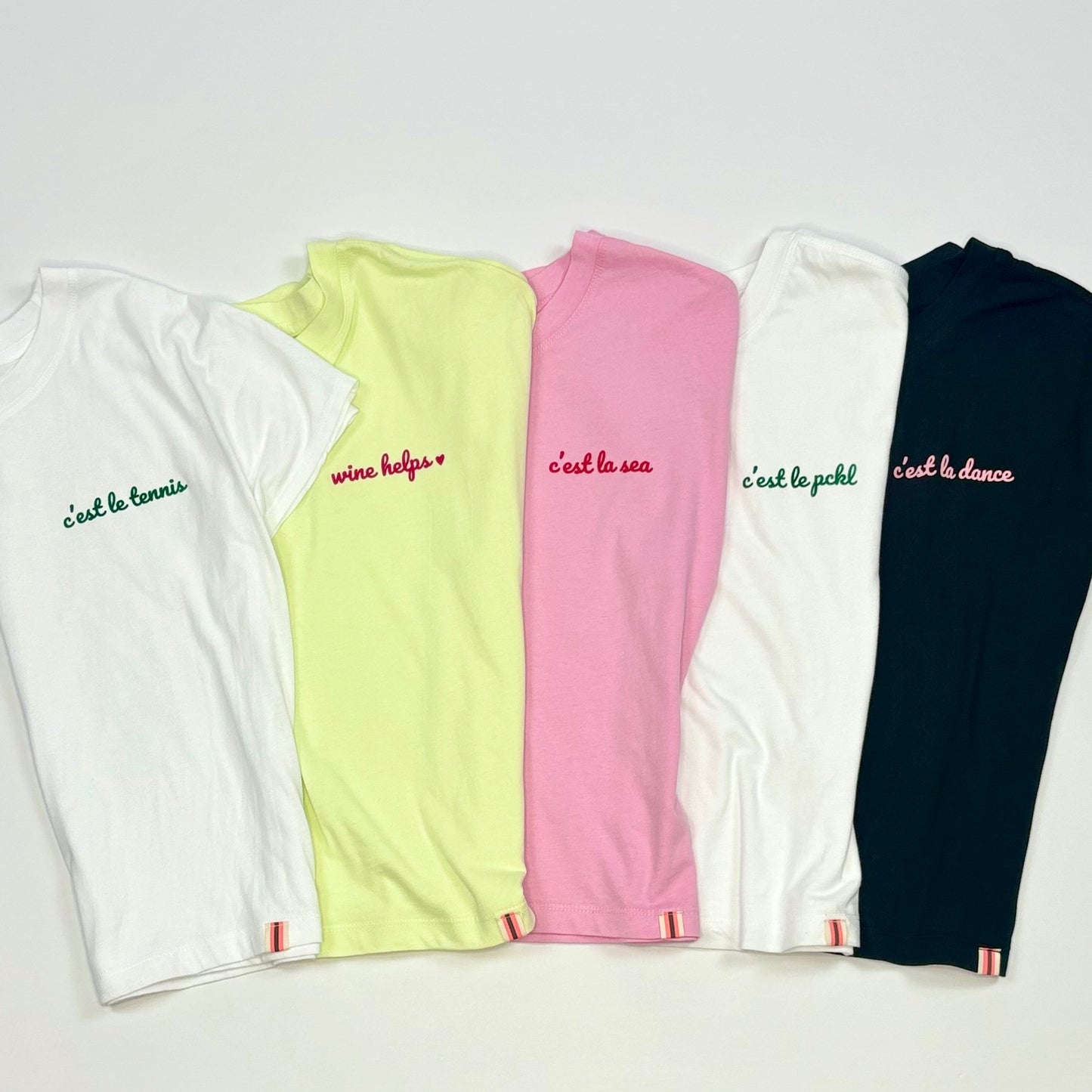 SALE C'est Le Tennis Cap Sleeve T-shirt
