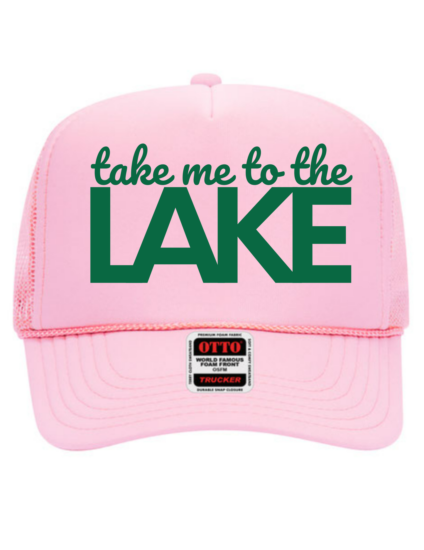 Take Me To The Lake High Profile Trucker Hat
