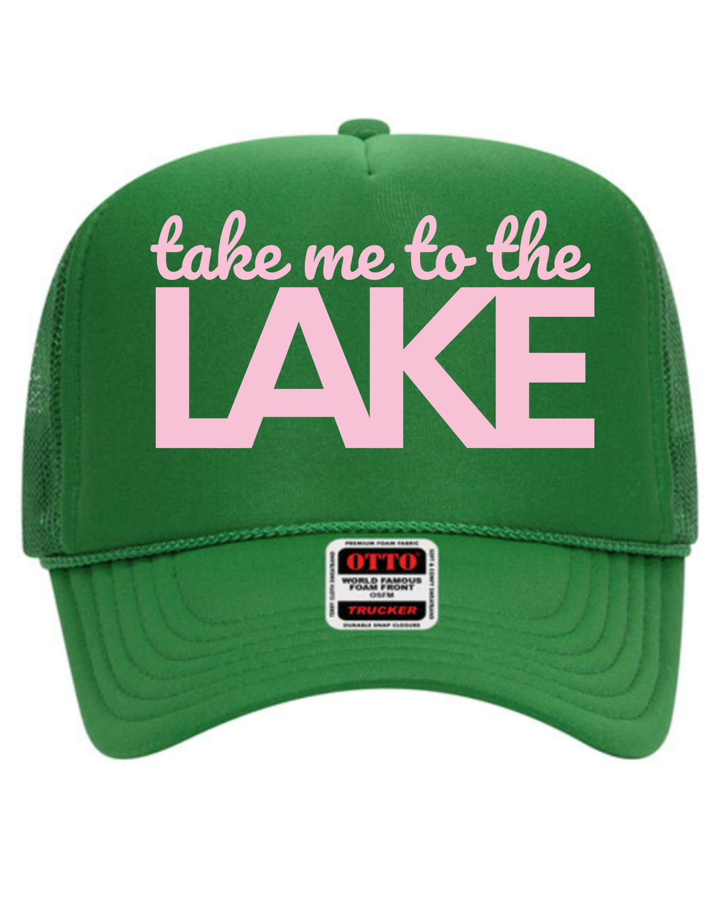 Take Me To The Lake High Profile Trucker Hat