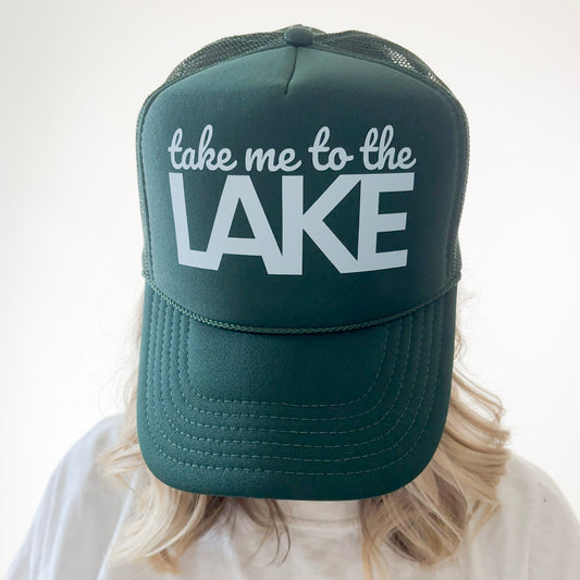 Take Me To The Lake High Profile Trucker Hat