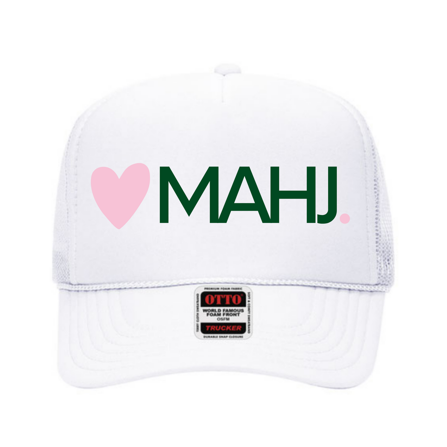 Heart MAHJ Mahjong Lovers Trucker Hat