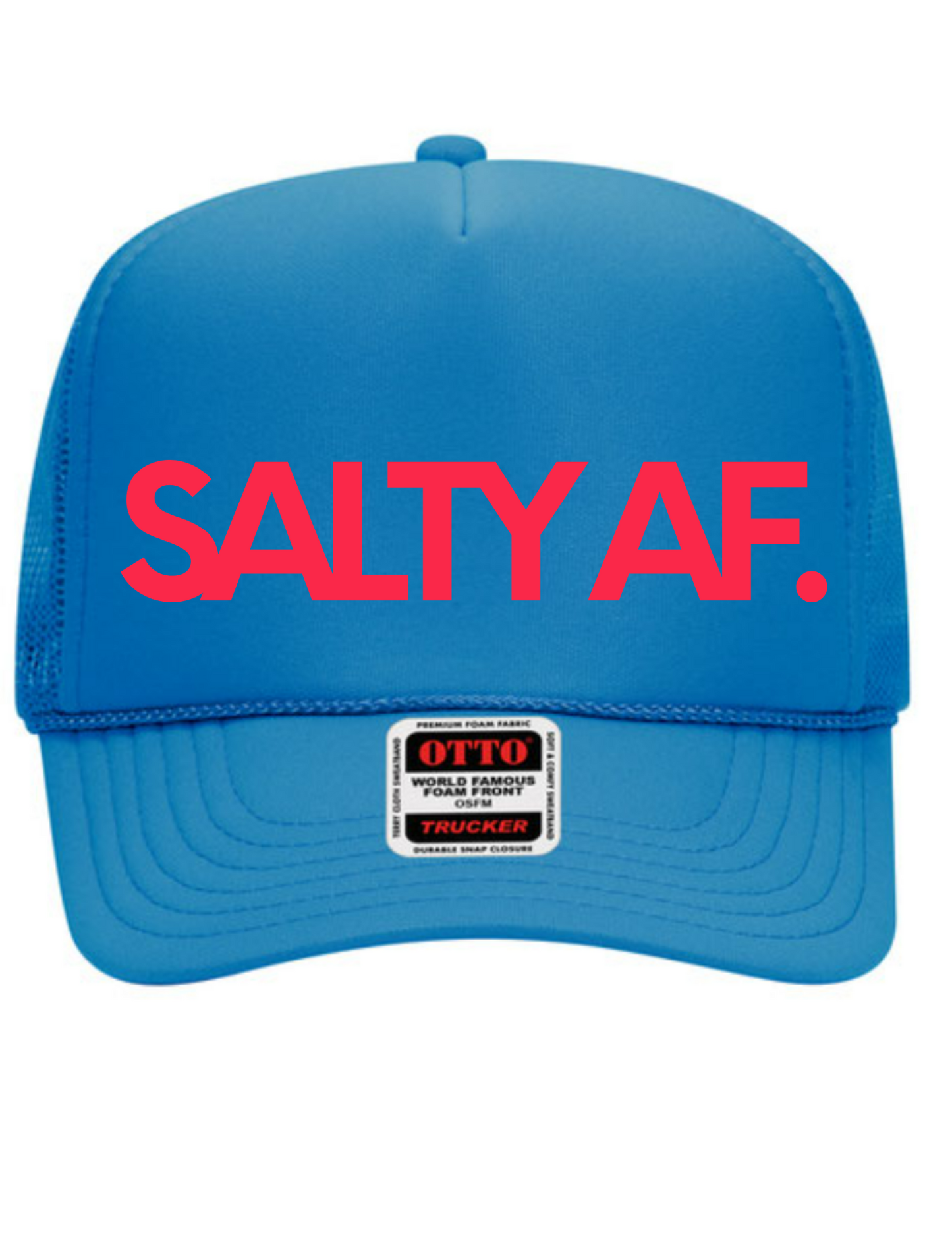 Salty AF High Profile Trucker Hat