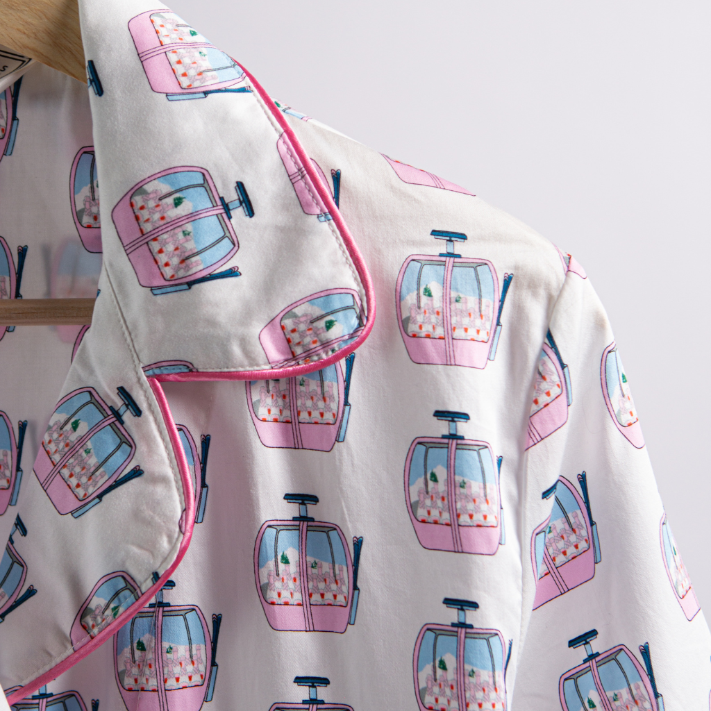SALE Ski Gondola Pajama Nightshirt