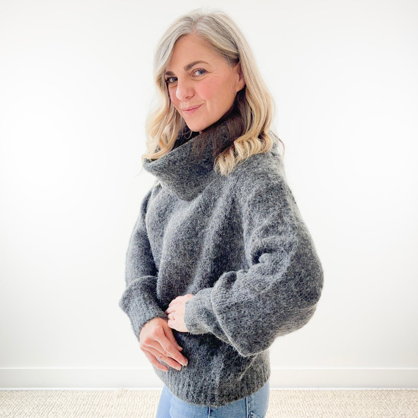 SALE Cowl Neck Sweater