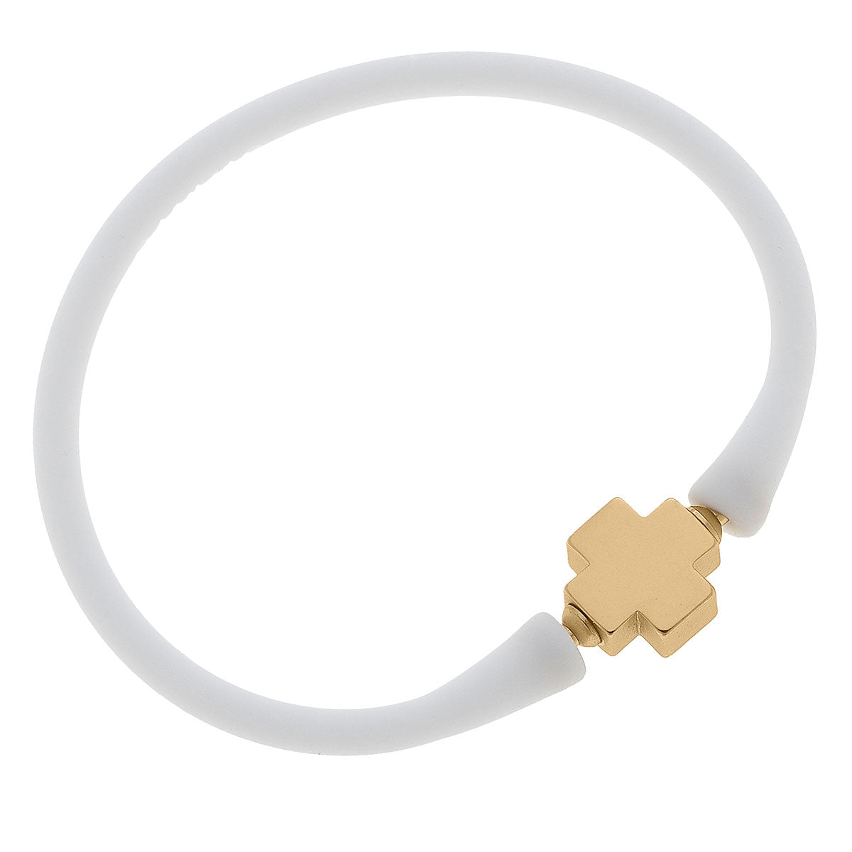 SALE Gold cross stretch bracelet