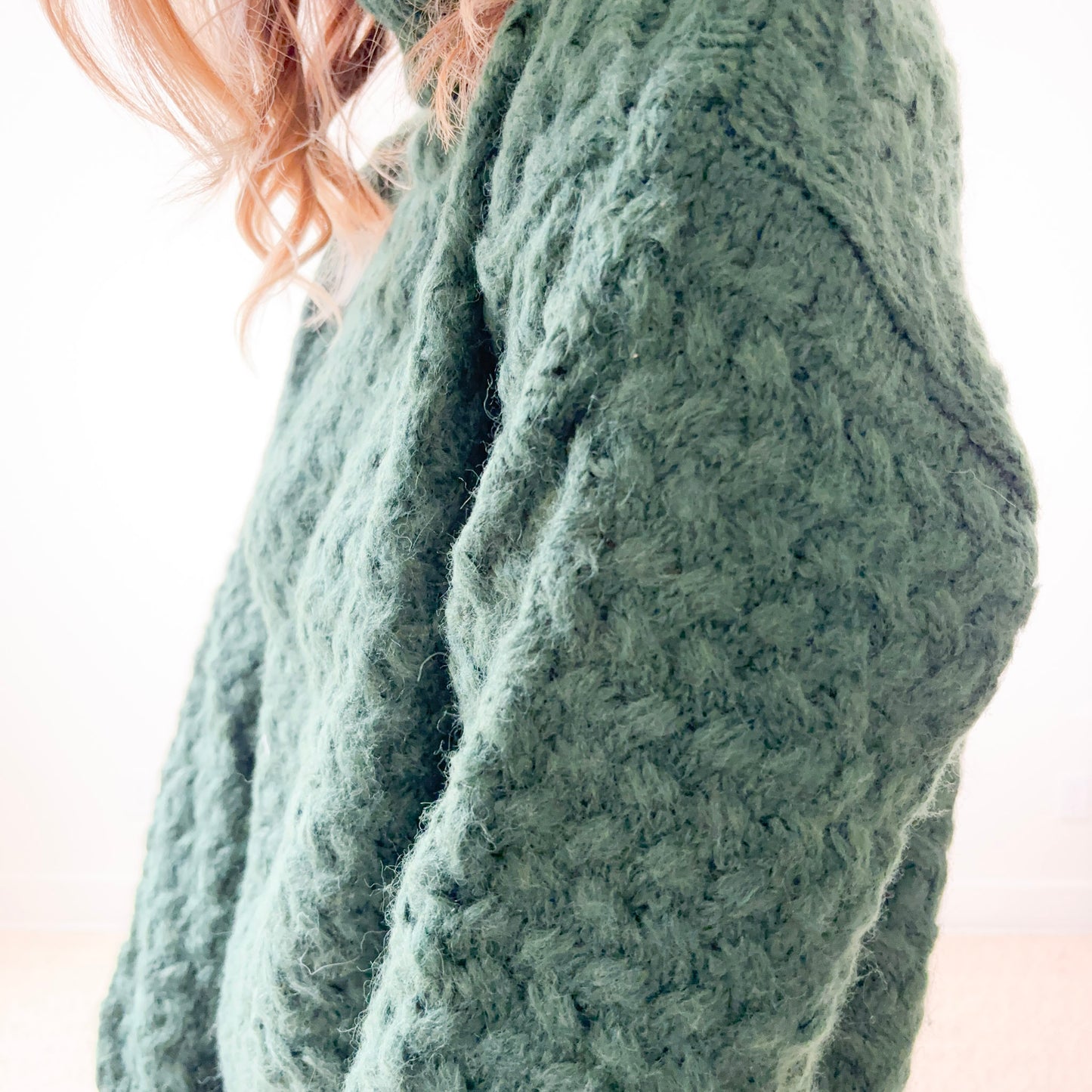SALE Fuzzy Textured Turtleneck Sweater