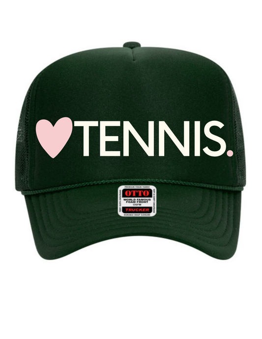 Heart TENNIS Trucker Hat