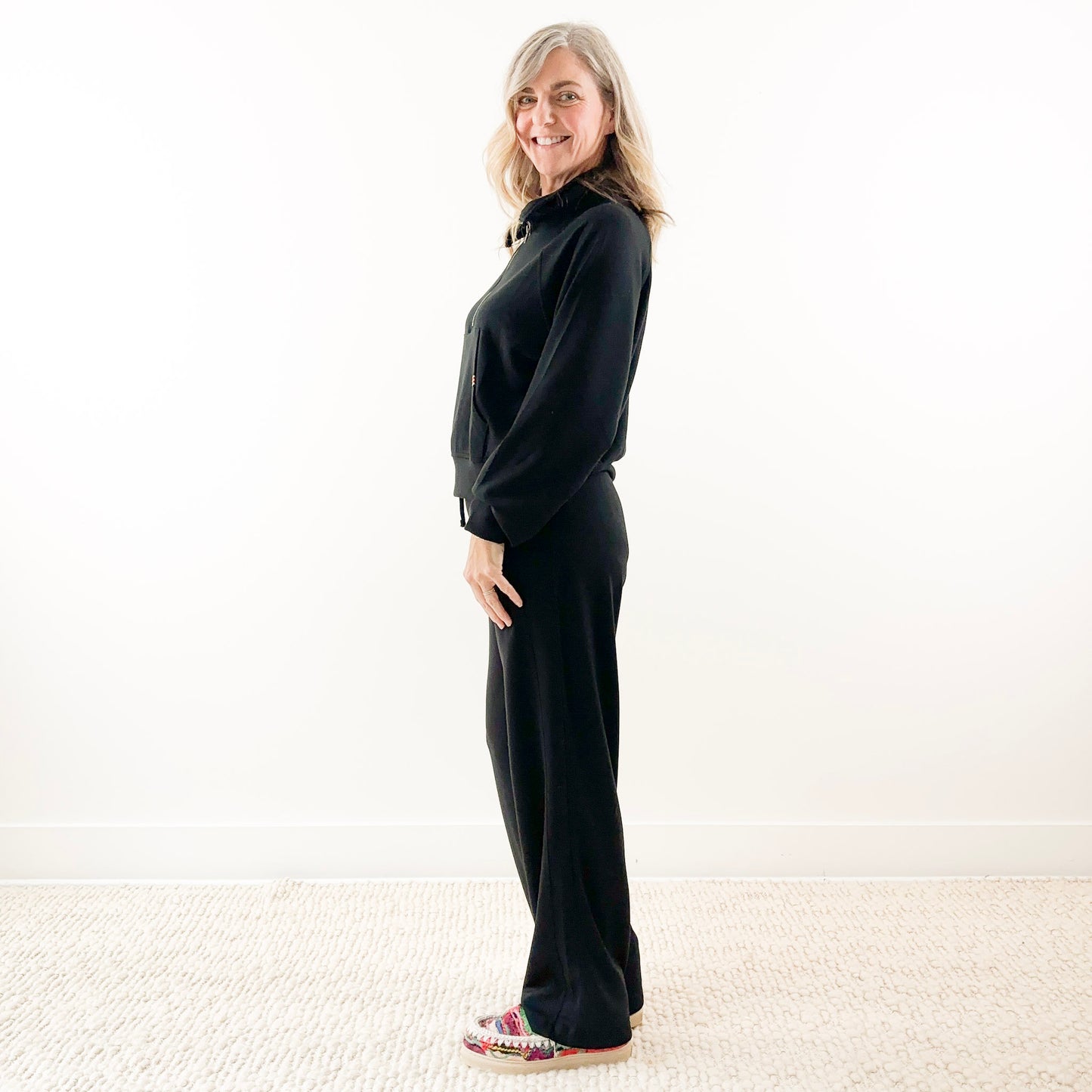 Lightweight Ultra Soft Scuba Fabric Wide Leg Pant