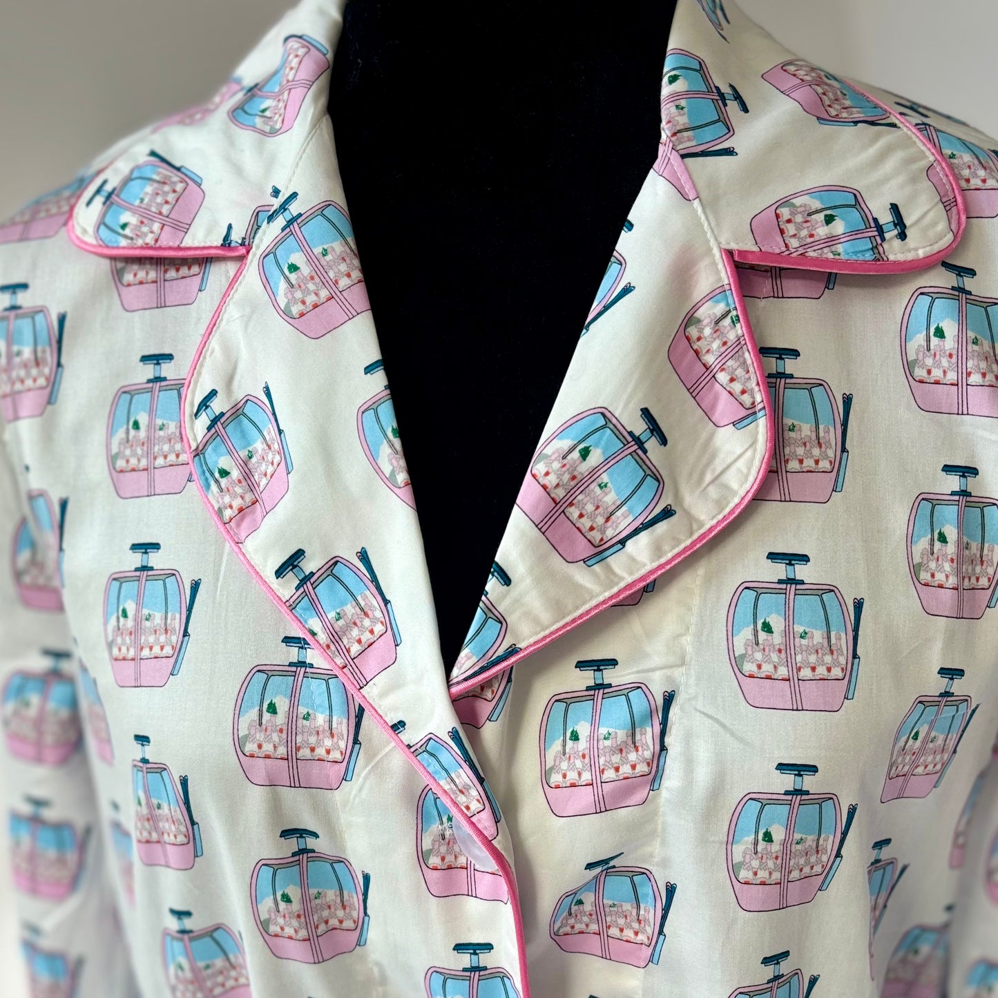 SALE Ski Gondola Pajama Nightshirt